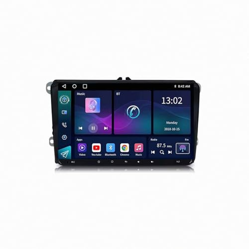 Car Radio per Seat Altea XL Leon Skoda Fabia Combi Yeti Android 15 9 Pollici Touch Screen con Bt Fm Wifi Dual Usb Per, 4 Core 4G+64G
