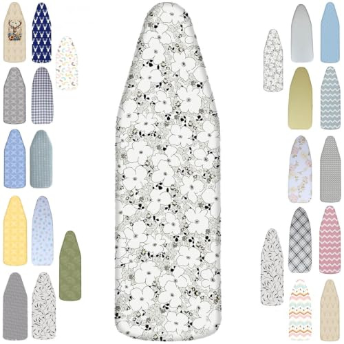 Mini Housse pour Table A Repasser 30x90 - 40x110cm avec Rembourrage Épais Molleton, Housse Table À Repasser Thermo Réfléchissante avec Bande Élastique Assure Un Repassage Très Rapide