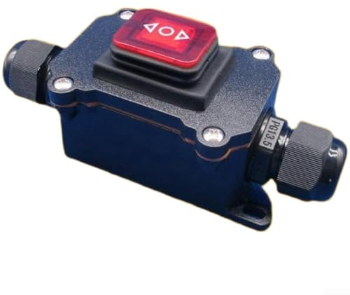 Pannello interruttore a bilanciere resistente 30A IP67 impermeabile a 6 pin a 3 vie per circuito auto camion camper (D)