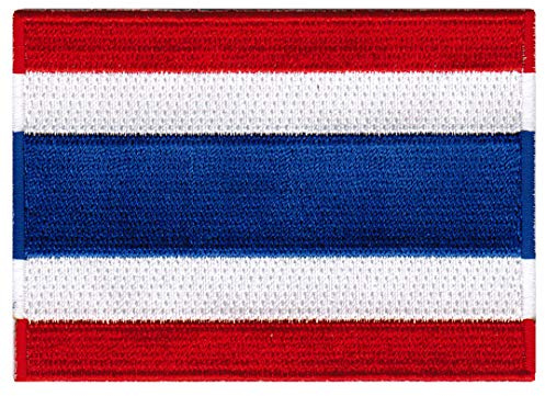 Thailand Flag Embroidered Patch Thai Iron-On National Emblem