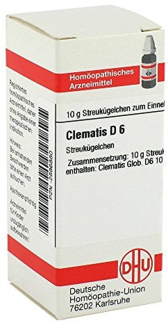 DHU Clematis D6 Streukügelchen, 10 g Globuli