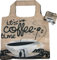 Chilino Coffee Faltbare Einkaufstasche, groß und stabil, umweltfreundlich, 100% Polyester, braun, 47 x 41 cm