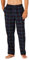 Amazon Essentials Pantalon de Pyjama Respirant en Flanelle (Disponible en Grandes Tailles et Grandes Longueurs) Homme, Noir Bleu Écossais, S