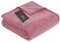 Ibena Porto XXL Decke 220x240 cm – Baumwollmischung weich, warm & waschbar, Tagesdecke rosa einfarbig