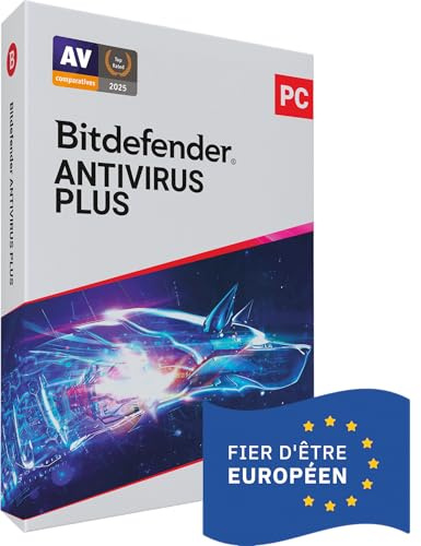Bitdefender Antivirus Plus 2026 | 1 appareil | 1 An | PC | Code d'activation envoyé par courrier postal