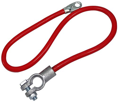 Aerzetix - Terminale cavo per batteria precablato positivo, 60 cm, 16 mm², per batteria max 110 Ah, colore rosso (codice articolo C41167)