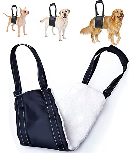 Medium Dog Mobility Aids Support Sling For Back Legs, Dog Lifting Harness to Lift Pets Hind Front Rear for Canine and Old K9 Cruciate Ligament Rehabilitation