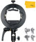 Godox S2 New S-type Flash Holder Bracket Bowens Mount for Godox V1 V860II AD200 AD400PRO TT350 TT685 Speedlite with Snoot (S2)