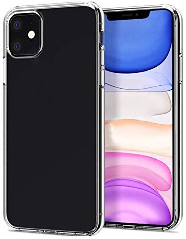 NEW'C Coque pour iPhone 11 Ultra Transparente Silicone en Gel TPU Souple Coque de Protection avec Absorption de Choc