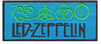Led Zeppelin Blue Distintivo Ricamato Applicazioni Il Ferro Sulla Toppa Patch Accessorio