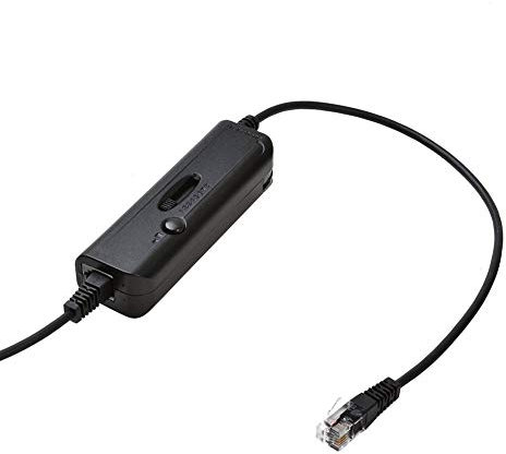 Asudaro Telephone Adapter RJ9 Headphone Adapter Digital Phone Training Adapter Headphone Phone MIC Audio Adapter Cable Telephone Black