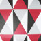 Diamond Red Wallpaper Geometric Triangles Retro Charcoal Black Grey Textured