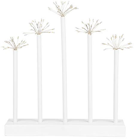 Spetebo Schwibbogen mit Sterneffekt - 100 LED - Fenster Deko Advents Stimmungs Leuchter Weihnachtsdekoration