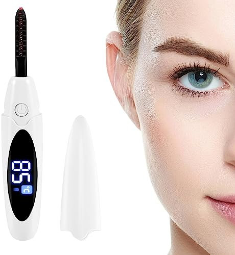 Liseng Elektrisch Beheizter Wimpernzange USB Aufladen Curling Kit Langlebig NatüRlicher Wimpernzange Sch?Nheits Werkzeuge Wei?