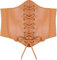 Hoerev Damen Mädchen Elastisch Breites Band Elastisch Gebunden Waspie Korsett Taille Gürtel Bustiers Korsetts，BraunGelb，L