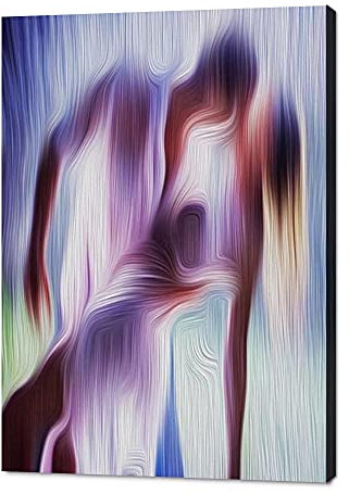 Leinwandbild, Motiv: Sexy Paar, tanzend, modern, abstrakt, für Heimdekoration, Wohnzimmer, Schlafzimmer, Hotelbar, gerahmt, 45,7 x 61 cm
