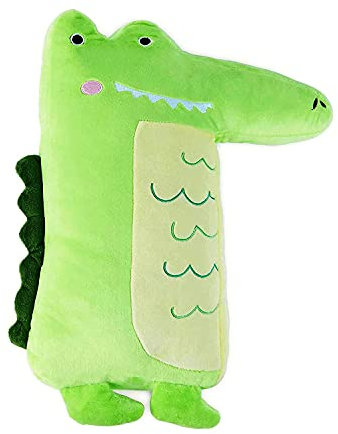 JFAN Sicherheitsgurtkissen für Kinder, Autositzgurt-Bezüge für Kleinkinder, Schulterpolster für Baby-Kopfstütze, Gurtkissen (Krokodil)