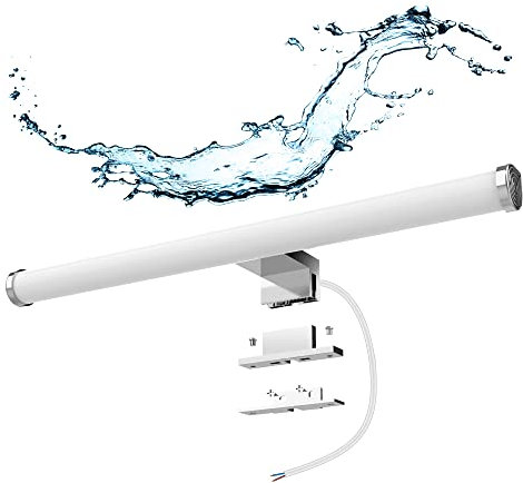Azhien LED Spiegelleuchte Badezimmer,10W 1200LM 40cm Neutralweiß 4000K,3-in-1 Montage 230V Wandleuchte Spiegellampe,Kein Flimmern Badlampe Wandbeleuchtung: 400mm