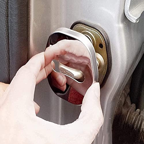 4 Pièces Couvercle de Serrure de Porte de Voiture en Acier Inoxydable pour Peugeot Gt 307 206 308 407 207 3008 208 4008 5008, Couvercle de Verrouillage de Porte de Voiture