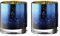 Artland - Set Of 2 Galaxy Night Light Holders - Space Inspired Candle Holders - Mouth Blown Glass - Blue and Gold
