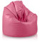 Bepouf - Pouf a Sacco Baby 55Øx95H cm 150L 100% Ecopelle Rosa Imbottito, Puffo per Sedersi Bambini - Pouf Poltrona Salotto e Camera da Letto Comodo e Lavabile - Poltrona Sacco Anallergica Impermeabile