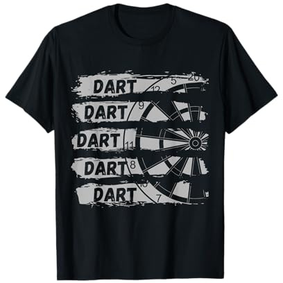Double-Out | Dart Dartspieler Darts T-Shirt - Herren, Schwarz, S, Halbarm, Klassische Passform, Novelty Half-Sleeve Classic Fit T-Shirt