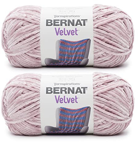 Bernat Velvet Smokey Violet Yarn - 2 Pack of 300g/10.5oz - Polyester - 5 Bulky - 315 Yards - Knitting/Crochet