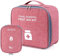 Qunkun 2stk Medikamententasche Tasche Reise Set Medikament Tasche Große Kapazität Wasserdicht Notfalltasche Erste Hilfe Set für Haus Büro Auto Camping Jagd Reisen (Rot)