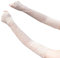 Spitze Fingerlose Handschuhe, Ellenbogen Lang Spitze Blumen Hochzeithandschuhe Sommer Sonnenschutz Handschuhe Hochzeit Party Abend Handschuhe Fahrhandschuhe Armstulpen für Radsport für Damen,Beige