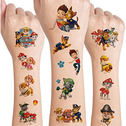 12 Blätter Tattoo Kinder, 250+ Wasserfeste Tattoos Aufkleber, Hautfreundlich TemporäreTattoos für Kinderpartys und Geschenke