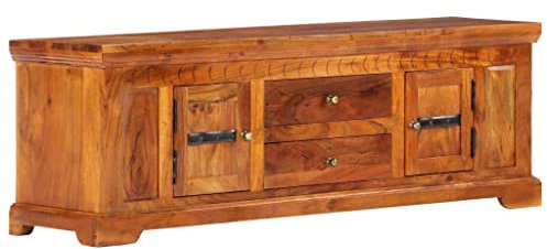 GOTOTOP Meuble Télévision, Meubles Fournitures Table Basse 2 Placards 119 X 30 X 40 cm Meuble TV 2 Tiroirs Meuble TV pour Chambre à Coucher pour Hôtel