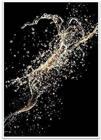 wandmotiv24 Poster als Wanddeko, Größe Din A4, Champagner, Küche, Sekt, Moderne Wanddeko, Wandbilder, Deko, Bild M0272