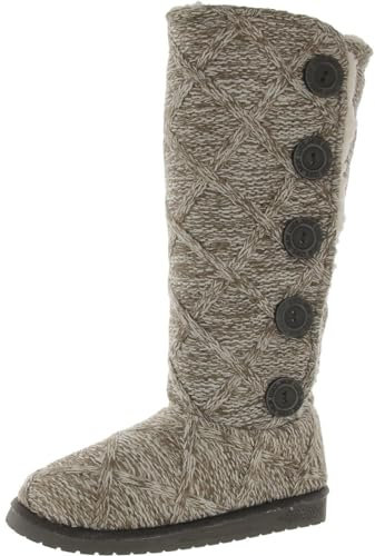 MUK LUKS Damen Malena Stiefel, Steingitter, 40.5 EU