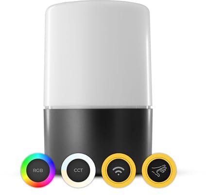 Phoscon HIVE – Der leuchtende Begleiter, Zigbee und Bluetooth, Android App, kabelloses Laden und lange Akkulaufzeit, Stimmungslicht, Smart Home Lampe, LED, dimmbar, 16 Millionen Farben, Farbtemperatur
