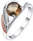 Verlobungsring Herz, Ringe Damen Aesthetic Silber Halbe Runde 60 Zirkonia Modeschmuck Cocktail Party Elegant Geschenk