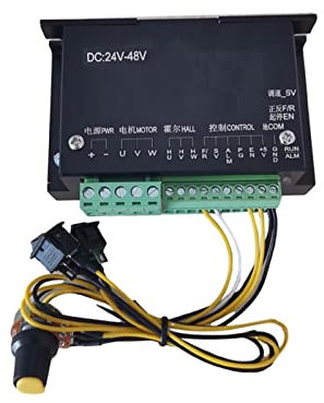 SUPXON Kit de Moteur de Broche sans balais CNC 48v 50 0W ER11 Brushless Broche + 5 7MM Vis de Serrage avec + 48V brushless Pilote + 4 8VDC 10.5A Source de Courant (Color : Package2)