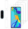 Vsjnk Anti-Spähen Sichtschutz für Huawei P30 mit 3 Stück Privatsphäre Tempered Glass Folie 9H Panzer Schutz Glas HD Displayschutzfolie,kompatible mit Huawei P30