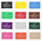 Stempelkissen, 12 Farben 7,5 x 5 cm Stempelkissen Bunt Fingerabdrücke Set Ungiftig Abwaschbar Stempelkissen Kinder für Gummi Stempel DIY Scrapbooking und Karte Machen Dekoration