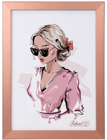 IDEAL TREND Bilderrahmen Hekla Holzrahmen Posterrahmen Picture Frame Collage Poster Foto Rahmen: Farbe: Bronze | Format: 21x29,7 A4