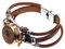 Gatuida 1pièce Montre pour Femme avec Bracelet Cuir Et Strass Montre À Quartz Élégante Et Polyvalente