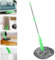 yamaal Trapeador deshidratado 2 en 1, trapeadores giratorios autoescurridos, trapeador de Limpieza de Paredes Redondo con Giro de 360 ​​​​Grados Trapeadores de Madera Dura Trapeador Microfibra húmedo