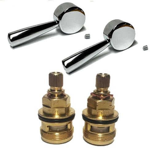 Compatible Handle Reviver and Cartridges Valves Kit for Franke Ascona Kitchen Mixer Monobloc Tap Chrome Lever Fits SP3735 3735R