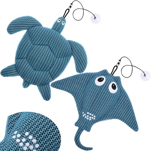 Sibosen 2 Stück Whirlpool-Schaum Absorber, 2025 Upgrade, wiederverwendbarer Abschaum, Schildkröte und Teufelfisch, Whirlpool-Absorber, Zubehör, Whirlpool-Schwamm für Spa und Poolreiniger,