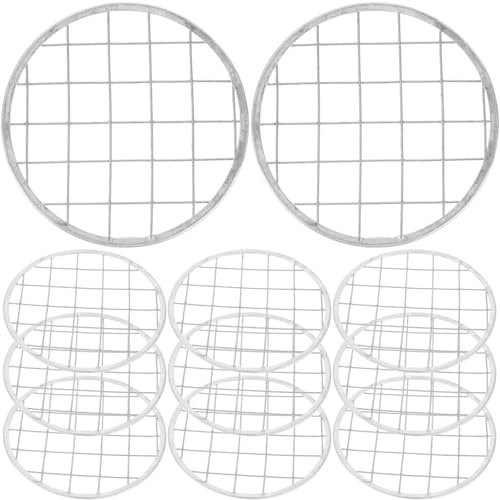 KONTONTY 12stücke Pack Metallstift-halter-gitter Eisen Blumen-gitter Für Einmachgläser Blumenarrangements Für Hochzeiten Und Partys