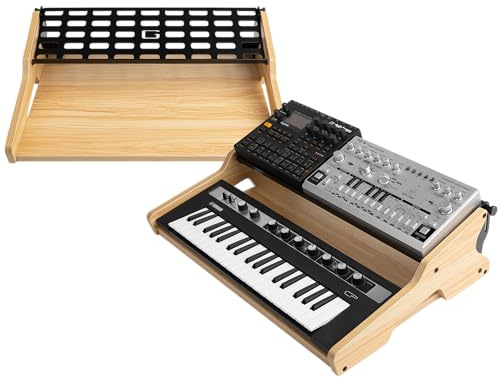 Gator Frameworks Elite Synth Oasis Series Keyboard Stand For 32-Key Midi Controllers, Maple (GFW-ELITE-SYNTHOASIS-MPL-32)