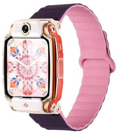 Wigento Magnetisches Silikon Armband für Imoo Watch Phone Series Two Color Design