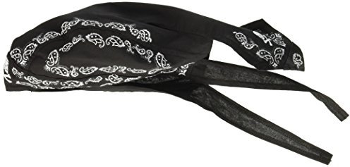 Zanheadgear Flydanna 100 Prozent Baumwolle Tuch Black Skull Paisley Einheitsgröße