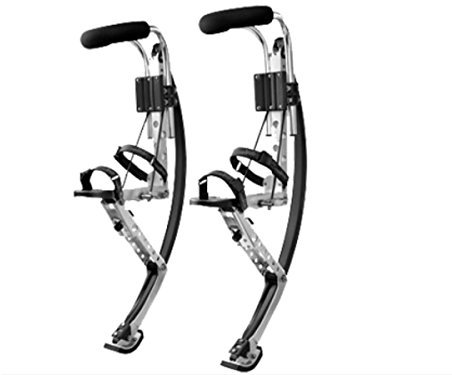 Esebiz Skyrunner Stelzen für Herren, Jugendliche, springende Stelzen, Pogo-Stelzen, 70-90 kg, Schwarz