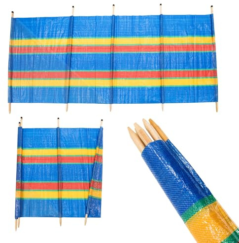 Nalu 5 Pole Windbreaker - Printed Windbreak for Beach, Outdoor, Camping, Garden