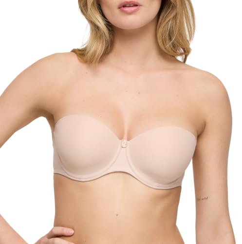 Marie Jo Damen Tom Padded Bra Strapless Caffé Latte Dirndl-BH